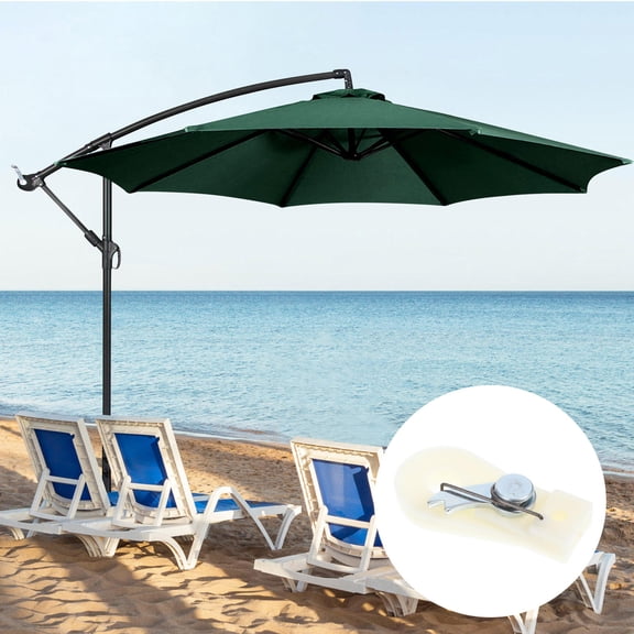 Luxshiny Sunshade Umbrella Crank Handle Beige PP Functionality Longterm Use