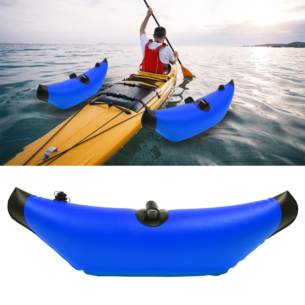 2x Aluminum Inflatable Kayak Outriggers Canoe Buoy Float Standing Stabilizers US