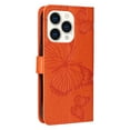 thumbnail image 7 of Jiahe Cover Wallet Phone Case For iPhone 14 Pro 6.1 inch,Shockproof Magnetic Flip Leather Pattern Card Holder Kickstand Wristband Cover,Orange, 7 of 7