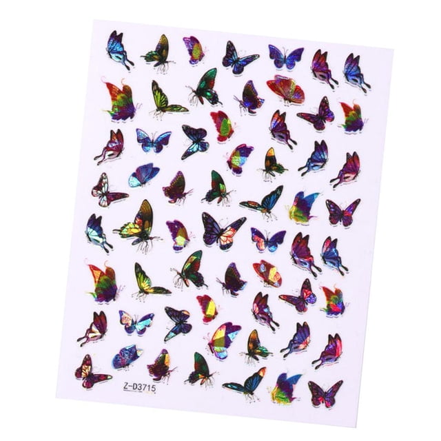 Pegatinas de miposa Colcomx para decoración de uñas Nail Art Stickers