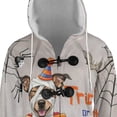 thumbnail image 4 of Trick or Treat Rat Terrier Funny Mummy Cosplay Pumpkin Candy Basket All Over Print 3D Hooded Duffle Toggle Coat Ratty Dog Lover - 12016, 4 of 6