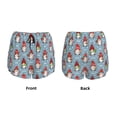 thumbnail image 3 of Vsdgher Snowflake Christmas gnome Athletic Shorts for Women, Women's Running Double Layer Shorts, High Waisted Yoga Shorts, Workout Athletic Shorts-X-Large, 3 of 7