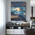 thumbnail image 4 of Susaid Ocean View Bedroom Pattern Vertical Canvas Wall Decor 12x16in - Waterproof with Wood Frame & Damage-Free Hanging Kit, 4 of 8