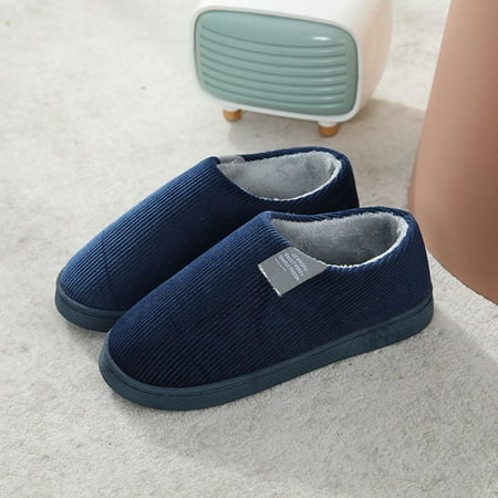 

TANGNADE Mens Slippers For Men Slip On Warm Shoes Soft Plush House Slippers Flip Flop