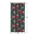 thumbnail image 5 of Dachshund Footprint Shower Curtain 36"x72" ,Bathroom Decorative Shower Curtains Set with 12 Hooks,Modern Waterproof Washable Shower Curtain, 5 of 6