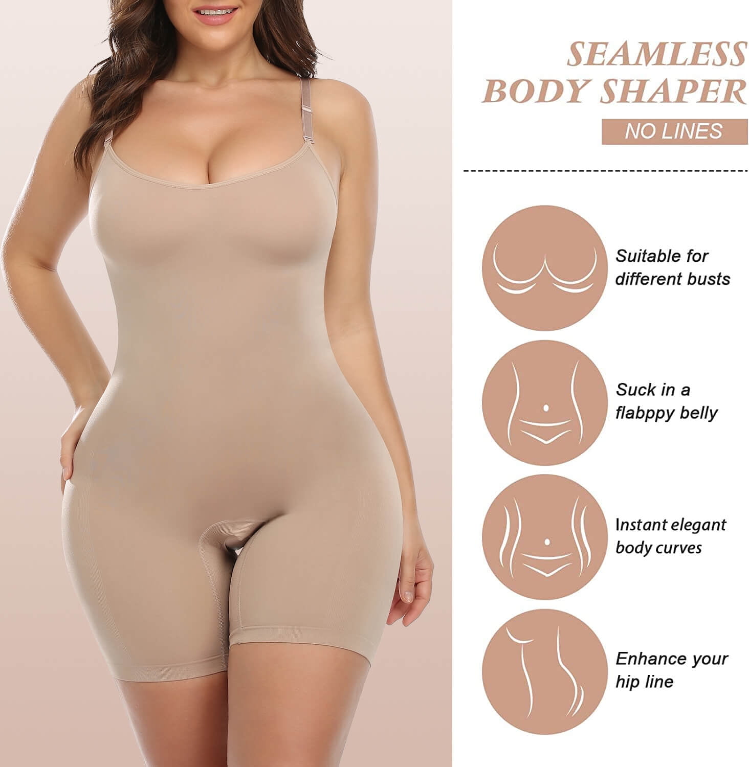 Women's Lanina Body Shaper Large - Skin – Chase Value