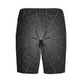 thumbnail image 7 of Daiia Black Spider On Web Mens Woven Stretch Pajama Short,Short Pajama Pants-XX-Large, 7 of 7