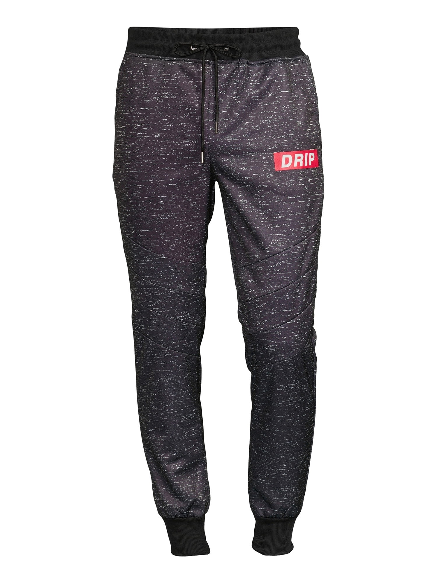 Retro Stitch Men's Drip Streak Print Interlock Knit Jogger