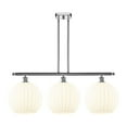 thumbnail image 4 of Innovations Lighting - White Venetian - 3 Light Stem Hung Island In Modern, 4 of 7
