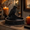 thumbnail image 4 of Gothic Raven Jewelry Dish Tray with 3D Printed Intricate Carving, 1 Piece, Matte Black, for Entryway Table, Home Decoration, 4 of 4