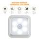 thumbnail image 2 of Bearachild Luz nocturna inalámbrica LED que carga la lámpara inteligente con detección de movimiento del cuerpo humano Iluminación y accesorios Luz blanca de concha blanca cuadrada, 2 of 4