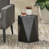 thumbnail image 2 of Noble House Apollo Outdoor Modern Side Table in Matte Black, 2 of 6
