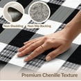 thumbnail image 6 of ODIKA 8'x10' Washable Area Rug Non-Shedding, Easy Care, Under Plaid Large Checkered Bold Border Doormat Layering Front for King Size Bedroom Bed, Master Suite, 6 of 7
