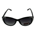 thumbnail image 2 of Guess Sunglass Womens Shiny Black Cat Eye Smoke Gradient Lens GO00006 1B, 2 of 6