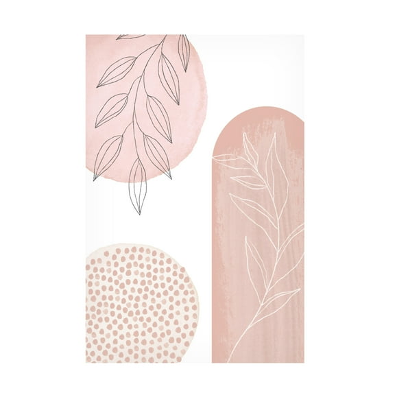 Trademark Fine Art Sally Ann Moss Love Pink 1 Canvas Wall Art