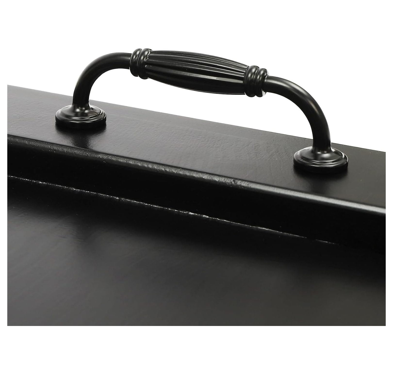 Stove Top Cover Noodle Board, Pine Wood Tray with Handles, 30x22 Inch Kitchen Stove Cover, Thickened Cutting Board, Black