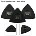 thumbnail image 2 of Lefu Efficient Triangular Sanding Pad for Oscillating Tools Quick Attachment 2PCS, 2 of 8