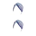 thumbnail image 2 of Qarigey Pañuelos para la cabeza para mujer, estilo bohemio, multiusos, preatados, plisados, accesorios de ropa, de quimioterapia, tipo 11 tipo 11 2piezas Qarigey CBP390698, 2 of 5