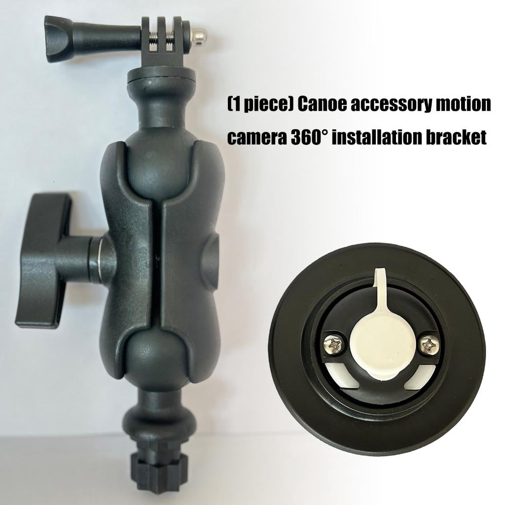 Yihuala Kayaks Action Camera Mount 360 Degree Adjustable Small Boats Track Cameras Holder Universals Kayaks Accessory