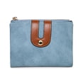 thumbnail image 1 of Cartera de cuero para mujer Mini monedero con cremallera tarjeta de identificación Pocketblue, 1 of 5