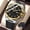 GoldBlack, variant on POEDAGAR Men Quartz Watch Leather Band Waterproof Wrist Watch