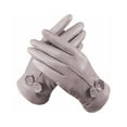 thumbnail image 4 of Qarigey Guantes premium de piel de oveja para mujer Guantes hipoalergénicos y respetuosos con la piel Guantes de piel de oveja guantes y mitones, 4 of 6