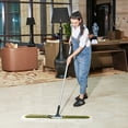 thumbnail image 6 of Eyliden 39” Commercial Industrial Cotton Mop Dust for Hardwood Floors, 59inch Telescopic Height with 2 Mop Pads, Green, 6 of 6
