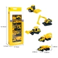 thumbnail image 3 of FEOLGEHLY 5Pcs Diecast Construction Vehicle Toy Set - Mini Model Construction Vehicle Toy Set for Boys Girls Age 1-3 4 5 6 7 Years, Durable Educational Gift Christmas Stocking Stuffers for Kids, 3 of 6