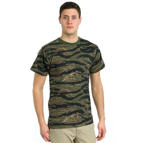 Rothco Tiger Stripe T-Shirts - Tiger Stripe Camo, Moyen