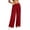 Red, variant on Women's Lace Up Criss Cross Detail Casual Sweatpants Elastic Drawstring Waist Wide Leg Jogger Pants with Pocket Fall Fashion Y2K Outfit Red