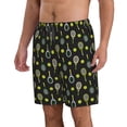 thumbnail image 2 of Logiee Tennis Rackets Print Mens Swim Trunks Quick Dry Board Shorts,Breathable Hawaii Beach Shorts Swimwear Bathing Suits-Medium, 2 of 6