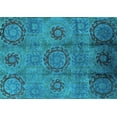thumbnail image 1 of Ahgly Company Indoor Rectangle Oriental Turquoise Blue Industrial Area Rugs, 4' x 6', 1 of 4