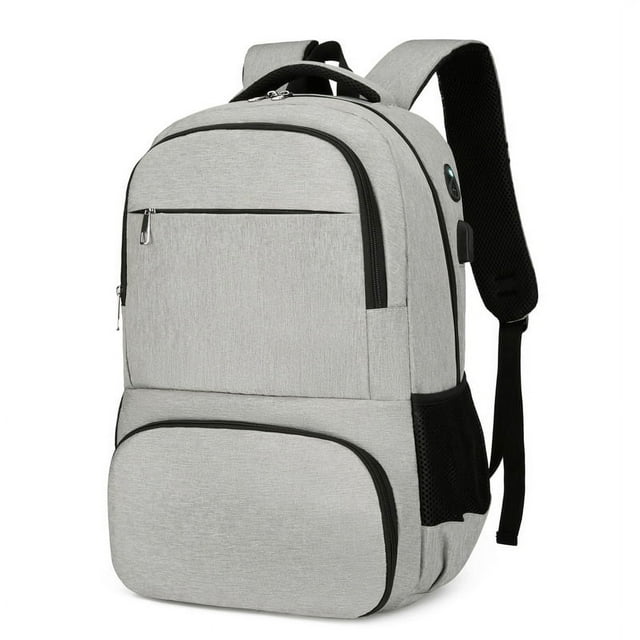 Mochila para el almuerzo, mochila térmica aislada, lonchera para hombres y mujeres, mochila para computadora portátil de 15,6 pulgadas con puerto USB, bolsa de almuerzo resistente al agua a prueba de