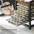 thumbnail image 5 of Coffee Pod Drawer Holder, 5-Tier Coffee Pod Organizer, 100 Pods Capacity, Small Desktop Storage Rack for K-Cup, Space Saving, for Kitchen, Living Room, Cafe, Rustic Brown KH05BR, 5 of 8