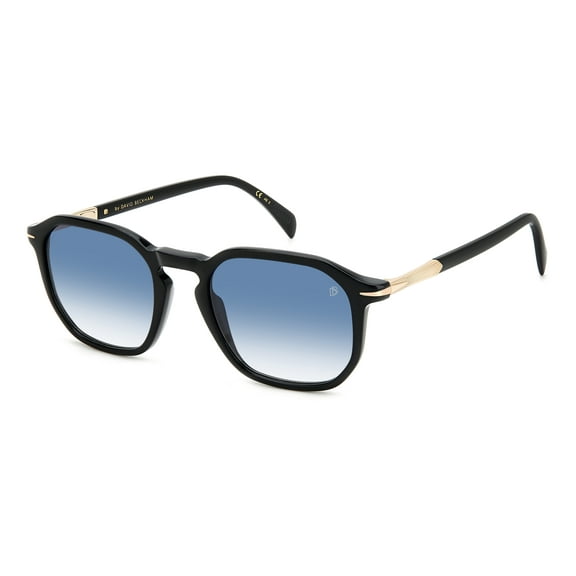 David Beckham - DB 1115/S, Squared acetate men BLACK/BLUE SHADED