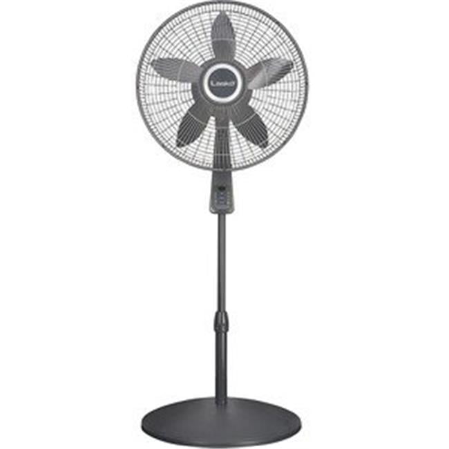 Lasko S18965 18 in. Pedestal Fan with Remote Oscillation & Thermostat
