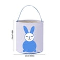 thumbnail image 3 of OAVQHLG3B Easter Basket for Kids, Cute Easter Bucket Stuffers Bags with Bunny Ears for Easter Eggs Hunting, Easter Party Decorations, Candy Gifts Toys Storage, Blue Easter Baskets, 3 of 6