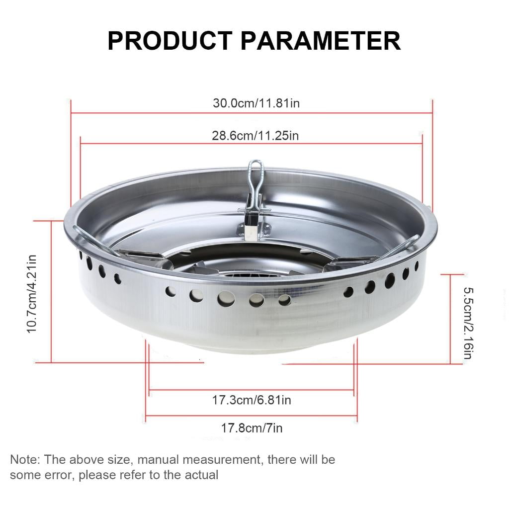 Stainless Steel Stove Wind Proof Cover Double Layer Gas Stove Wind Guard Fire Gathering Cover for Cooking Efficiency