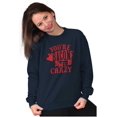 thumbnail image 4 of You're Bacon Me Crazy Meat Lover Unisex Plus Fleece Graphic Sweatshirt Brisco Brands 3X, 4 of 5