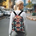 thumbnail image 7 of FORMRS Mini Backpack Purse for Women Quilted Travel Daypack Casual Shoulder Bag, Green Abstract, 7 of 7