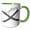 Green/White, variant on 3drose, Xoxo Hugs and Kisses Flirty Fun Romantic Art, 11oz Mug