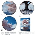 thumbnail image 3 of Designart "Pink Tree curious Reflections" Landscape Trees Canvas Print, 3 of 5