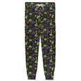 thumbnail image 5 of Domzest Halloween Mens Pajama Pants Halloween Graphic Wide Leg Sleepwear Drawstring Elastic Waisted Funny Pajama Bottoms Dark Purple XL, 5 of 7