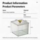 thumbnail image 2 of Transparent Qtip With Lid Elegant Acrylic Swab Organizer For Bathroom Bedroom Vanity Office Desk, 2 of 8