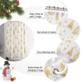 thumbnail image 2 of Small Stall Shower Curtain 36x72 Inch Narrow Half Size Yellow Christmas Tree Bath Curtains Bathroom Decor, Xmas Trees Snwoflake Winter Waterproof Fabric Shower Curtain Set with Hooks 36 Inch, 2 of 8