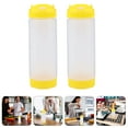 thumbnail image 3 of Luxshiny 2 Pack Yellow Plastic Sauce Bottles for Storage Lightweight Squeeze Condiment Dispensers 5oz, 3 of 6