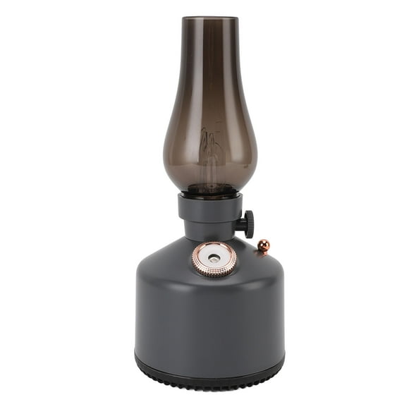 Litera Vintage Humidificador Con Lámpara, Humidificador de Hogar Tranquilo en forma de Lámpara de Queroso, Difusor de Aromaterapia, 2 Configuraciones de Niebla, Atenuación