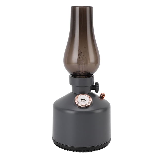 Litera Vintage Humidificador Con Lámpara, Humidificador de Hogar Tranquilo en forma de Lámpara de Queroso, Difusor de Aromaterapia, 2 Configuraciones de Niebla, Atenuación