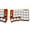 orange, variant on Cornix Split Keyboard with Tenting Leg Low Profile Hot Swap Wired Bluetooth CNC Corne Split Keyboard Kit