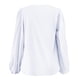 thumbnail image 4 of Blusa de gasa para mujer con cuello en V, volantes, pliegues y mangas acampanadas, blusa holgada informal para otoño, 4 of 4